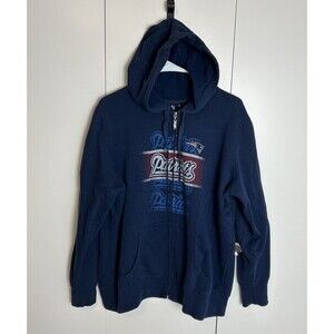 NFL Team Apparel Women’s Full Zip Hoodie New England Patriots Blue XL?